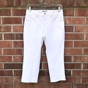 NYDJ Marilyn Cropped Jeans sz 4 Petite White